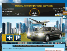 Tablet Screenshot of midwayairportparkingexpress.com